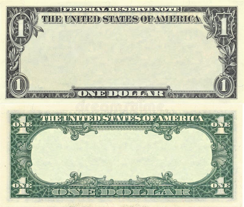 Clear 1 dollar banknote pattern for design purposes. Clear 1 dollar banknote pattern for design purposes