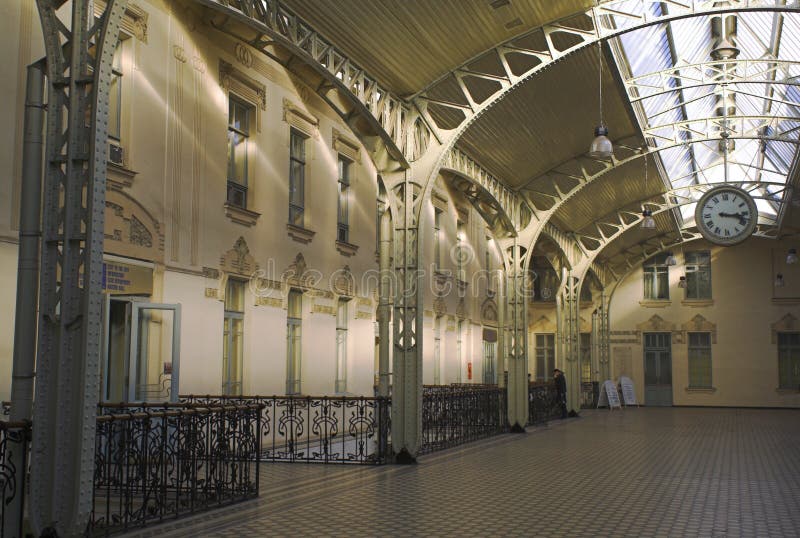 The Vitebsk Railroad Station's hall in Saint Petersburg. The Vitebsk Railroad Station's hall in Saint Petersburg.