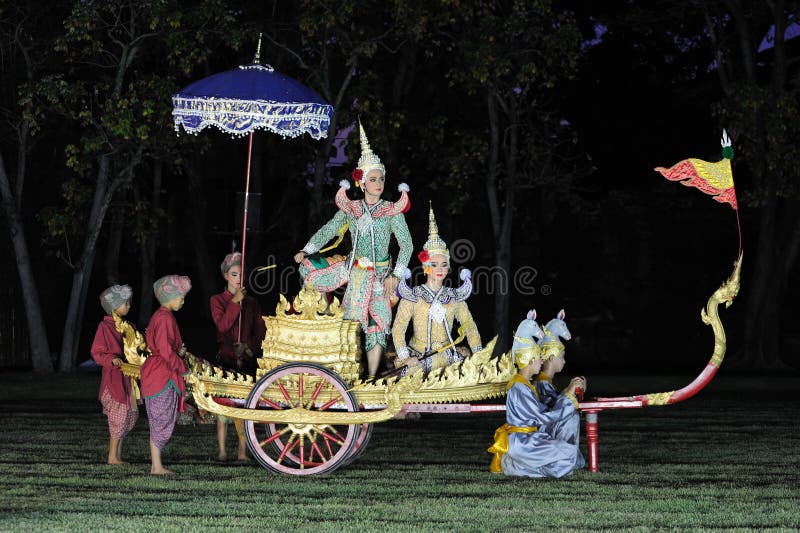 Phimai, Thailand - November 14 : A Group of Thai dancers perform Thai dance in the occasion of Phimai Light and Sound Festival at Phimai Stone Castle November 13-15, 2009. Phimai, Thailand - November 14 : A Group of Thai dancers perform Thai dance in the occasion of Phimai Light and Sound Festival at Phimai Stone Castle November 13-15, 2009.