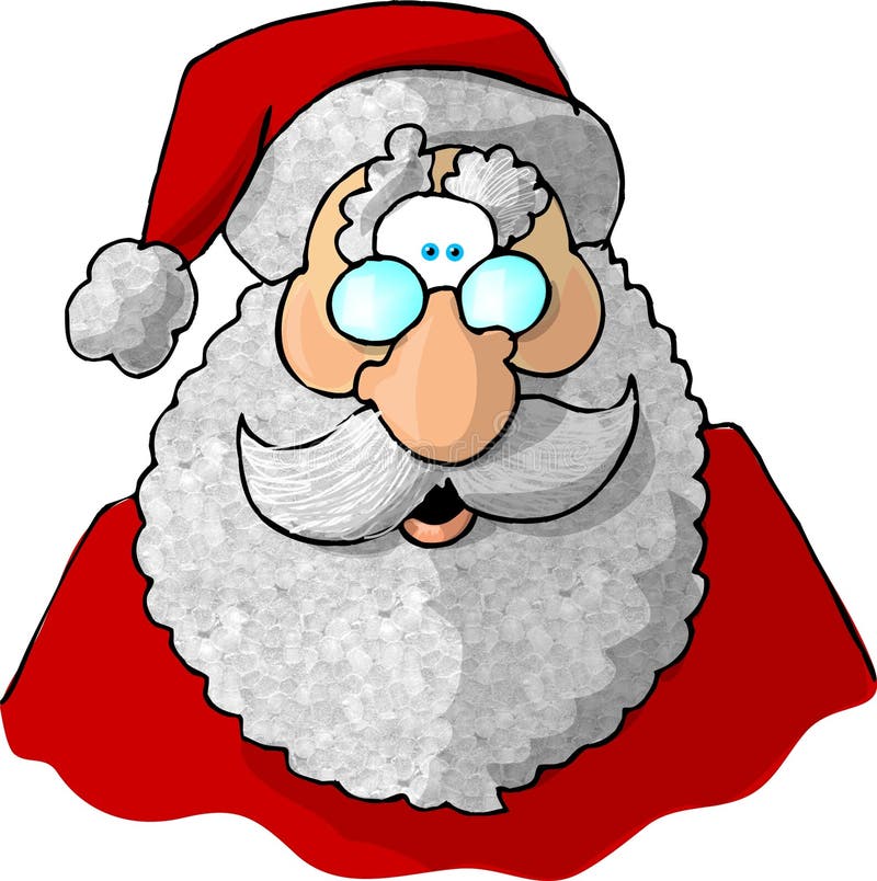 1 сторона santa бесплатная иллюстрация 1 сторона santa бесплатная иллюстрация