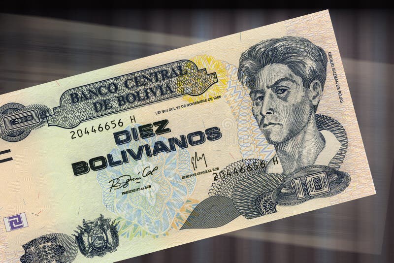 10 bolivianos foto de archivo. Imagen de moreno, rene 18176240