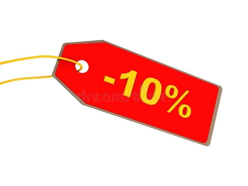 10 percent discount stock illustration. Illustration of clothing 7956974