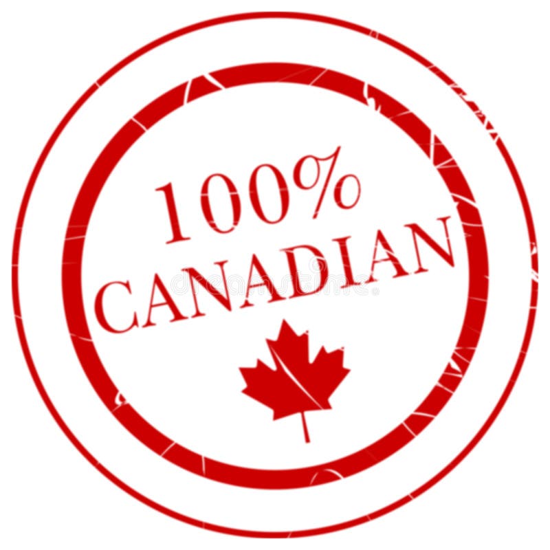 100 Canadian Rubber Stamp Stock Photo Image 9271130