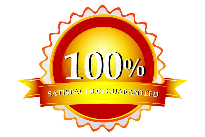 100 satisfaction guaranteed logo