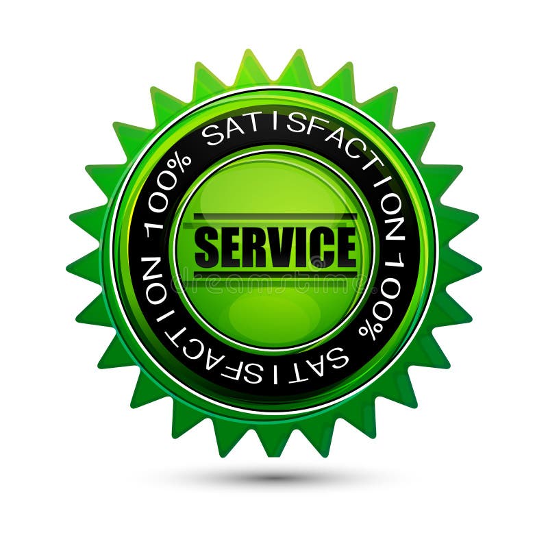 100 satisfaction service tag