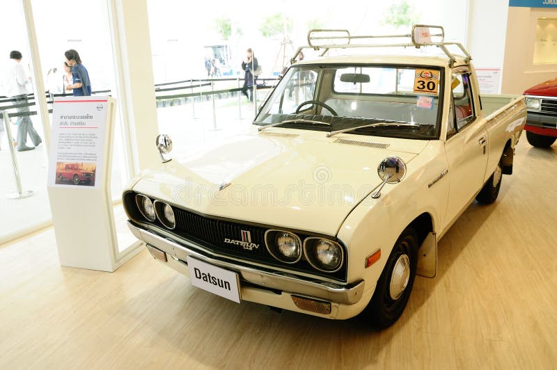 1300 samochodowych cc Datsun l620 pickup rocznika zdjęcia stock 1300 samochodowych cc Datsun l620 pickup rocznika zdjęcia stock