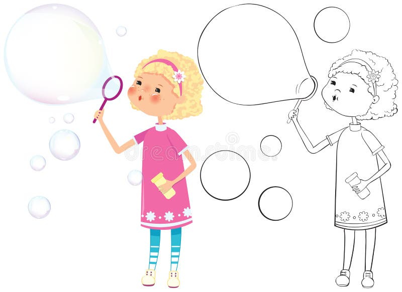 1435 - Girl with soap bubbles