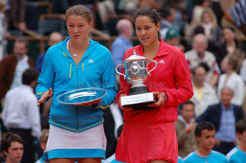154 2008 Roland garros iwanowicz safina zdjęcia royalty free 154 2008 Roland garros iwanowicz safina zdjęcia royalty free