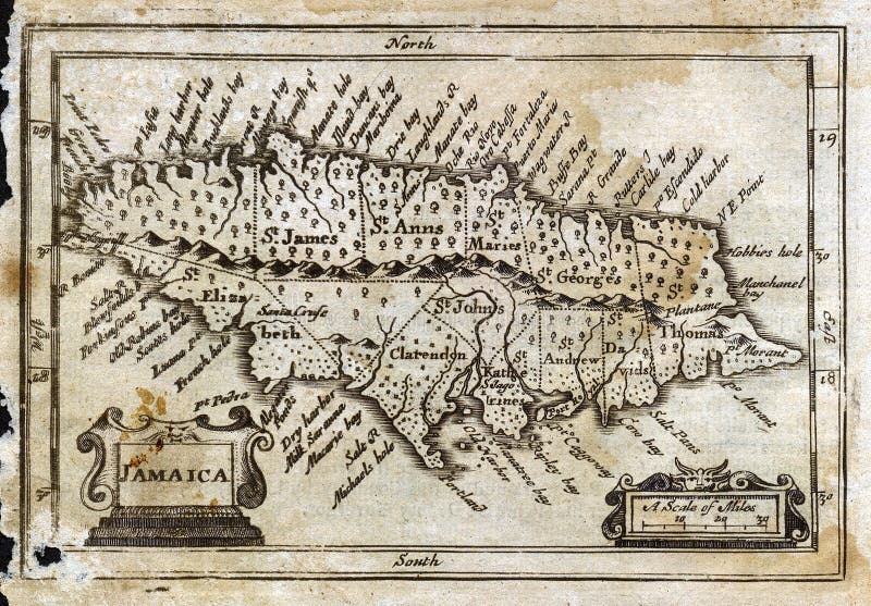 1635 antykwarskich Jamaica John mapy prędkości ilustracja wektor 1635 antykwarskich Jamaica John mapy prędkości ilustracja wektor