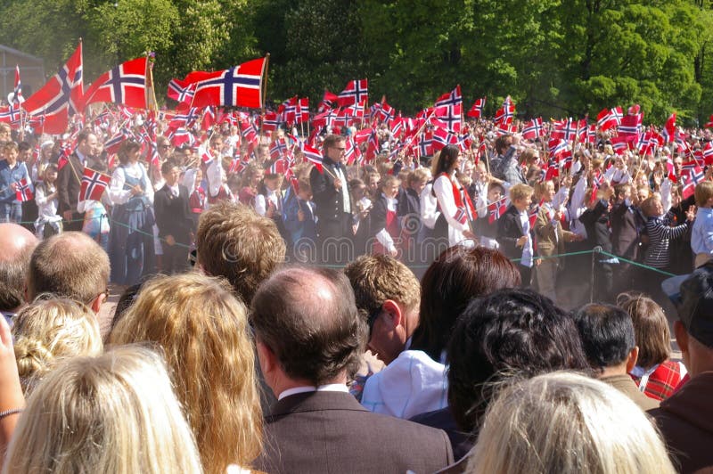 The Norwegian national day in osloi. The Norwegian national day in osloi