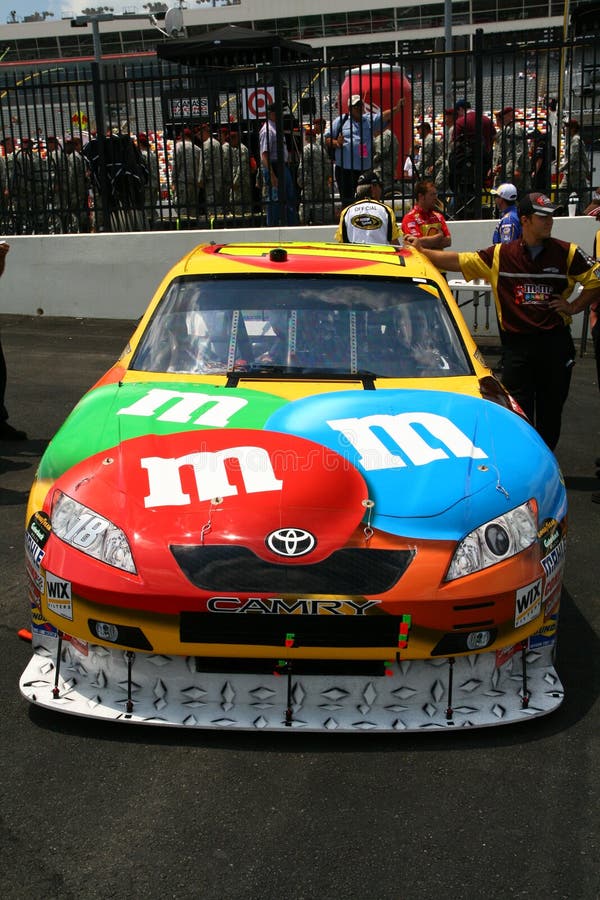 Ky;e Busch's #18 M&Ms Toyota Car of Tomorrow post final inspection before the 2008 Coca Cola 600 at Lowes Motor Speedway. Ky;e Busch's #18 M&Ms Toyota Car of Tomorrow post final inspection before the 2008 Coca Cola 600 at Lowes Motor Speedway.