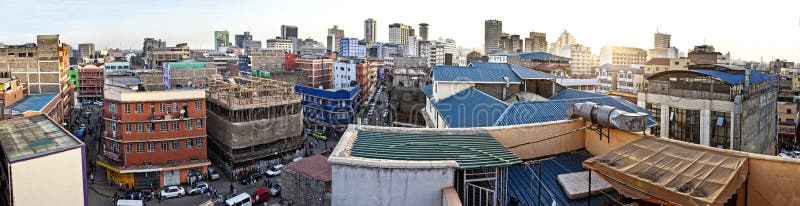 180 degree aerial panorama of Nairobi, Kenya royalty free stock images 180 degree aerial panorama of Nairobi, Kenya royalty free stock images