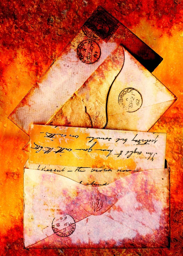 Victorian stationery from 1860s redone in a grunge style. Victorian stationery from 1860s redone in a grunge style