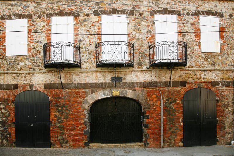 18th Century warehouse in Charlotte Amalie, US Virgin Islands