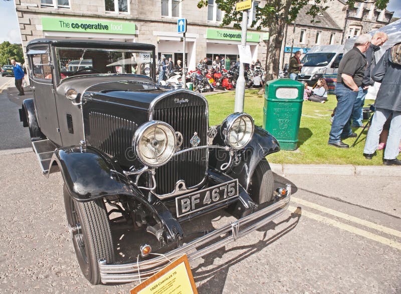 1929 Chrysler vintage saloon car stock images 1929 Chrysler vintage saloon car stock images