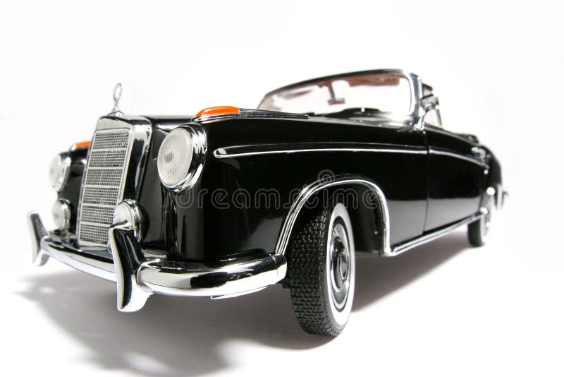 1958 Mercedes Benz 220 SE metal scale toy car fisheye
