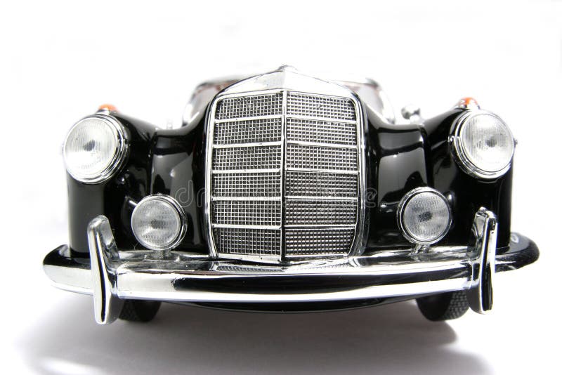 1958 Mercedes Benz 220 SE metal scale toy car fisheye frontview