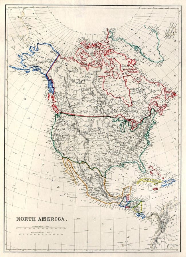 19th norr Amerika århundradeöversikt royaltyfri bild 19th norr Amerika århundradeöversikt royaltyfri bild