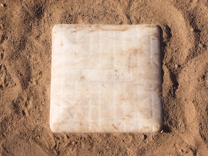 First base on a baseball field. First base on a baseball field