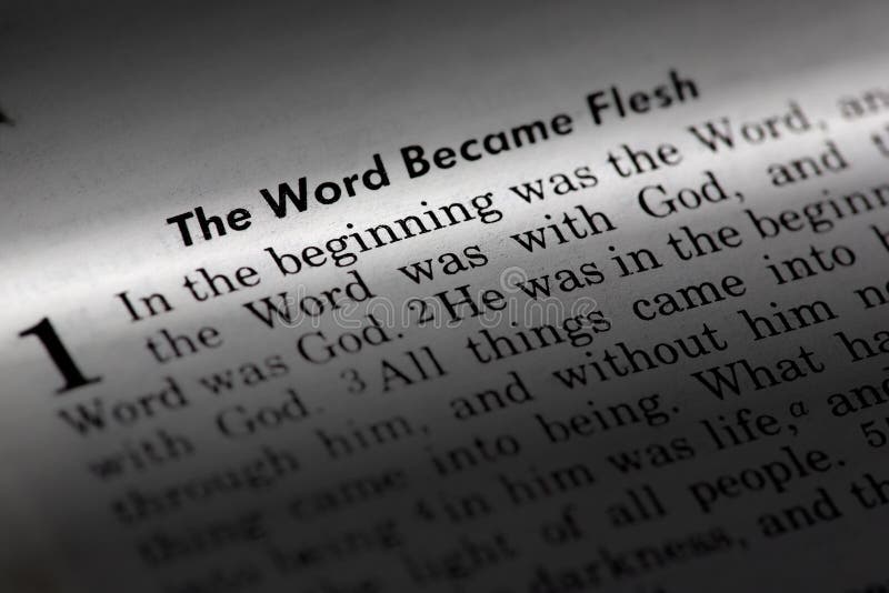 John 1:1 - The word became flesh. Popular New Testament passage. John 1:1 - The word became flesh. Popular New Testament passage