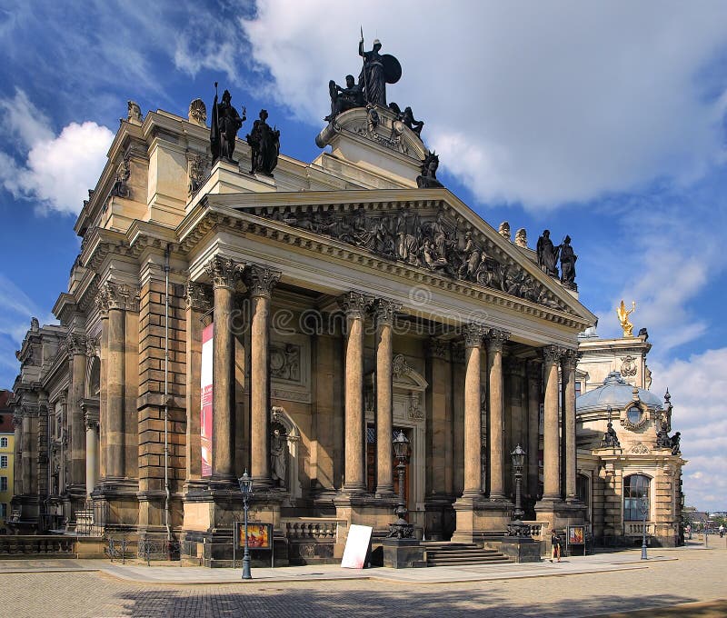 View of Dresden beautiful architecture. View of Dresden beautiful architecture.