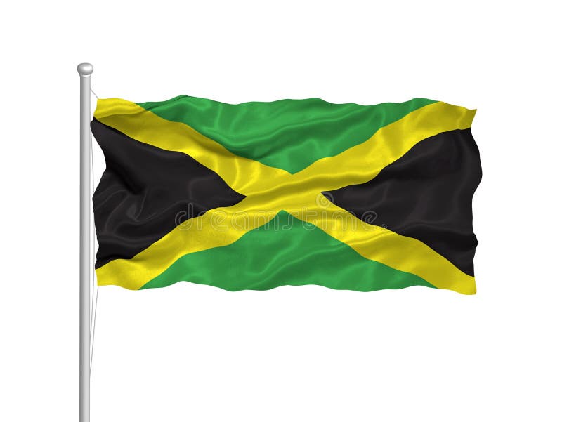 2 flagga jamaica vektor illustrationer 2 flagga jamaica vektor illustrationer