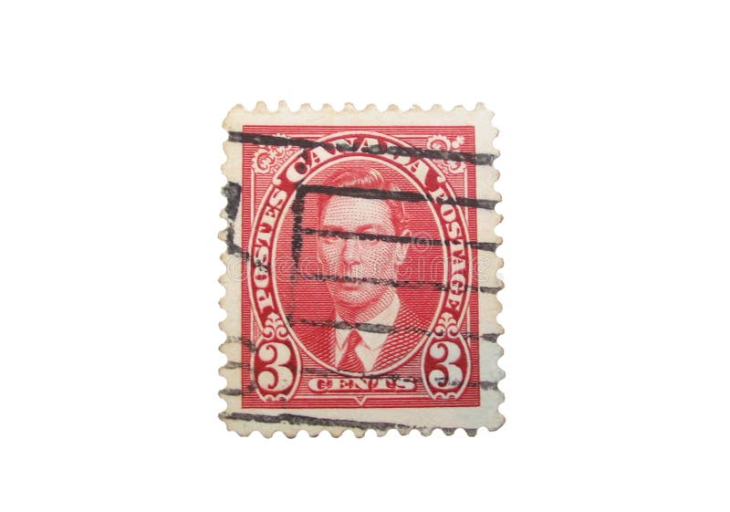 Canadian stamp isolated #2. Canadian stamp isolated #2.