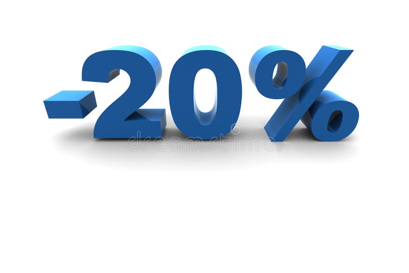 20% d'isolement illustration libre de droits 20% d'isolement illustration libre de droits
