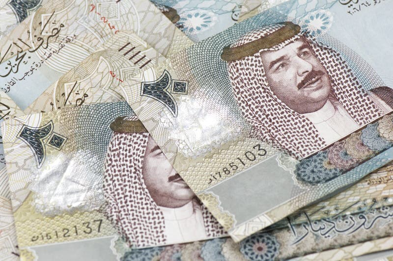 20 notes bahreinites de dinar images libres de droits 20 notes bahreinites de dinar images libres de droits