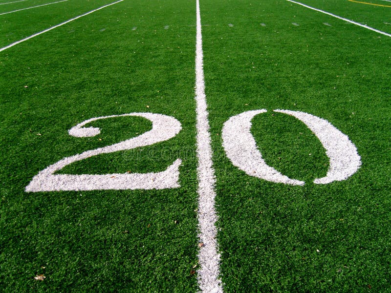 Football Goal Line Pylon stock photo. Image of marker 1219038