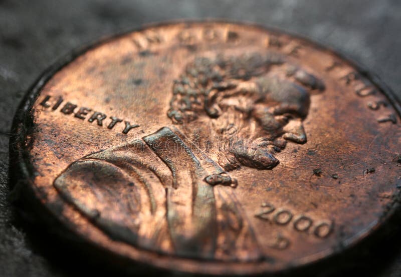 2000 Usa Penny Extreme Macro Shot. 2000 Usa Penny Extreme Macro Shot