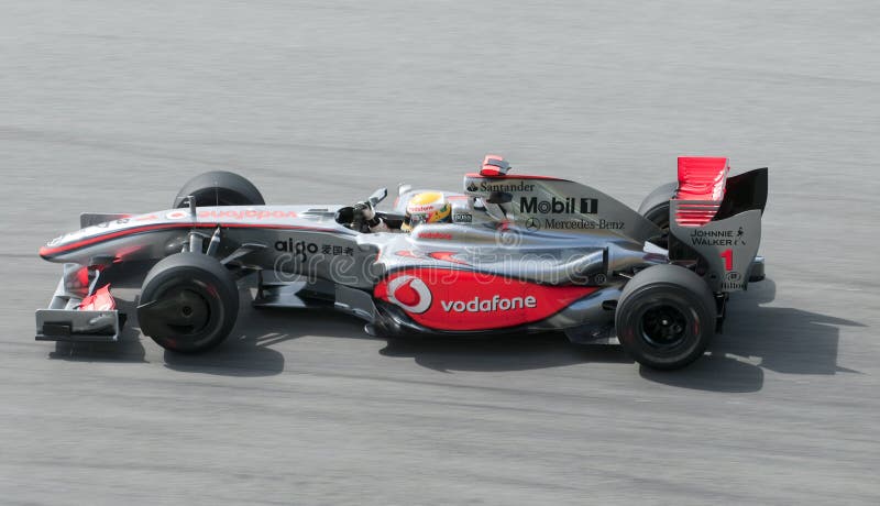 2009 f1全部哈密尔顿刘易斯马来西亚人prix 免版税图库摄影 2009 f1全部哈密尔顿刘易斯马来西亚人prix 免版税图库摄影