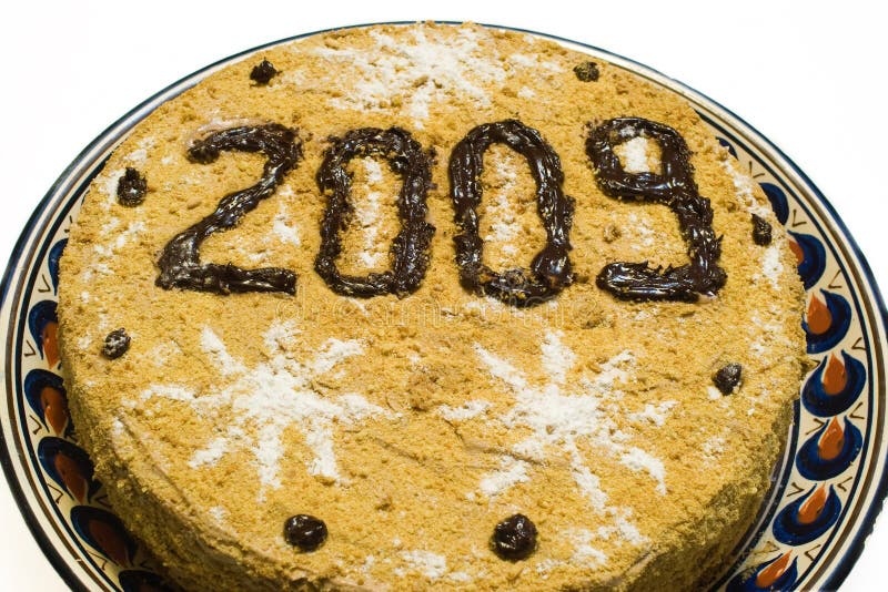 2009 tortowych nowy rok zdjęcia stock 2009 tortowych nowy rok zdjęcia stock