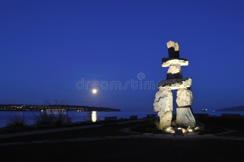 2010 Olympic symbol - Inukshuk at English Bay