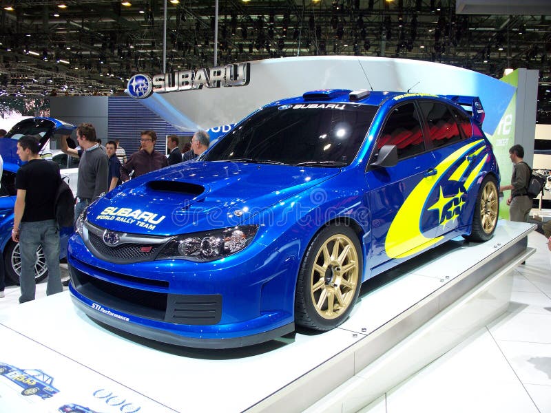 2010 Subaru Impreza WRC editorial photo. Image of makinen