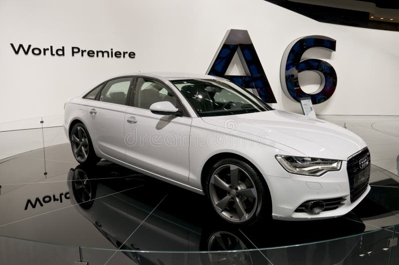 2011 Audi A6 at NAIAS royalty free stock photo 2011 Audi A6 at NAIAS royalty free stock photo