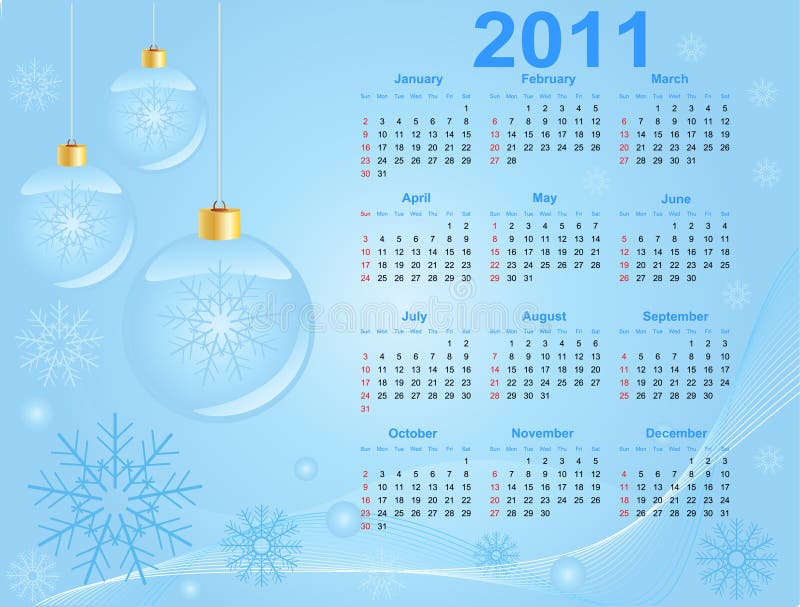 2011 Calendar. A