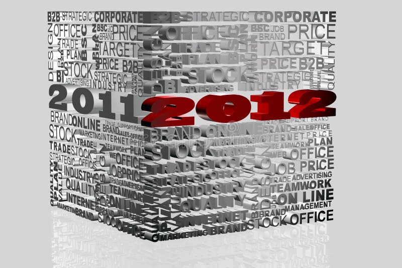 2012 Новый Год иллюстрация штока 2012 Новый Год иллюстрация штока