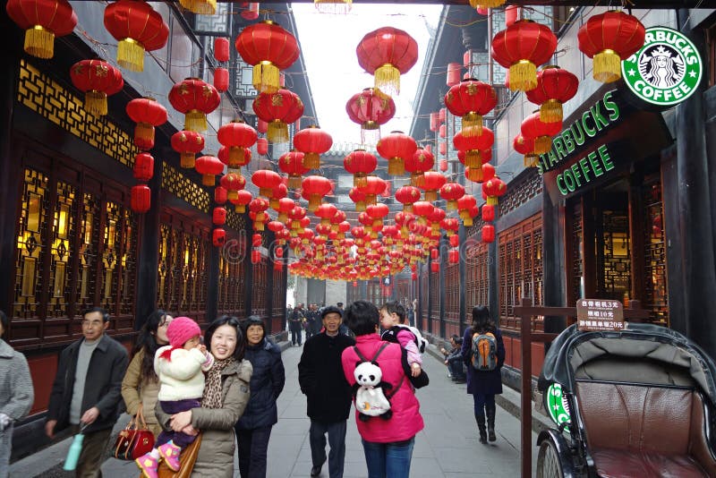 2013 Chinese New Year Temple Fair in Chengdu Editorial Photo Image of