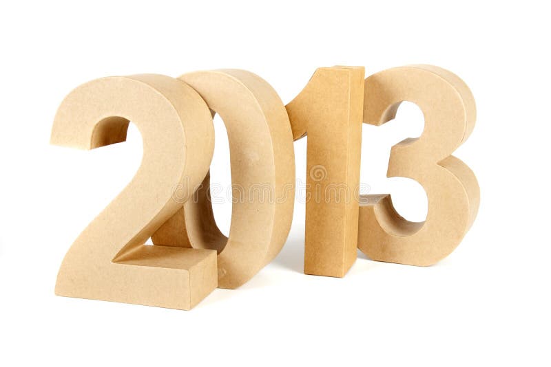 2013 in paper 3D numbers