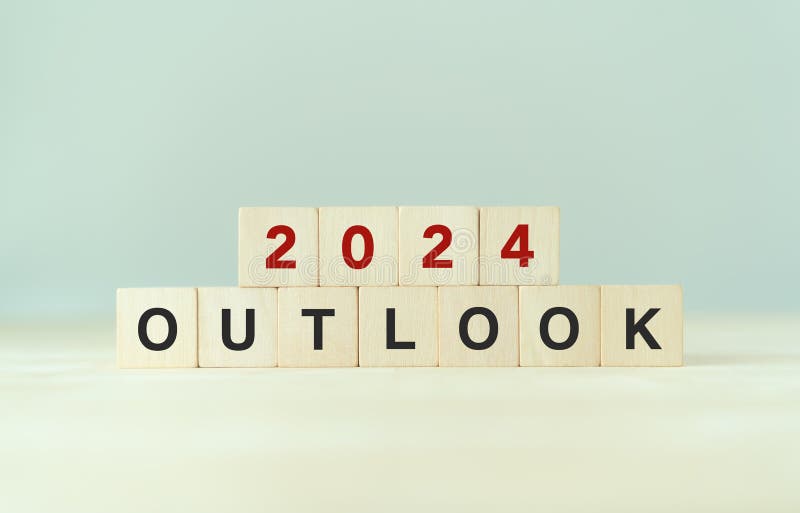 2024 Economic Outlook Concept. Stock Photo Image of success