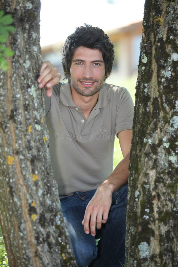  25  years  old  man  crouching stock photo Image of crouching 