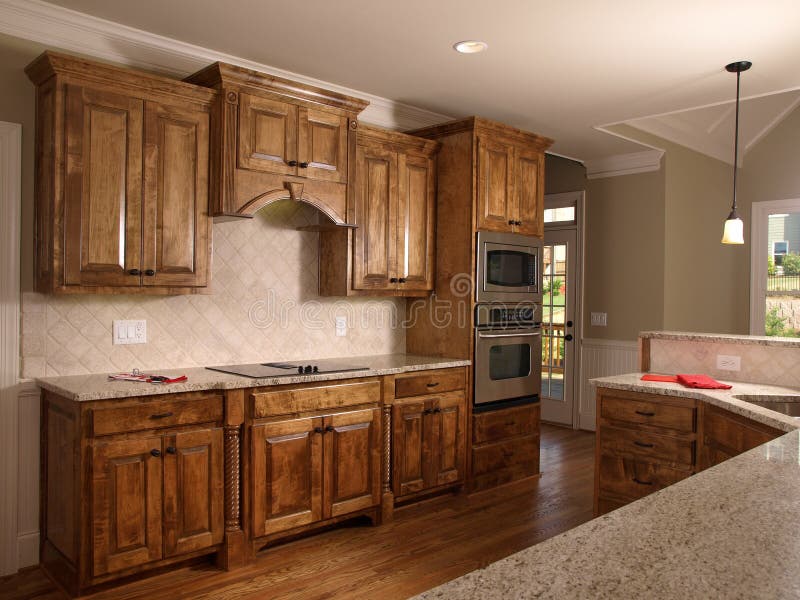 Luxury Model Home with Maple colored Kitchen. Luxury Model Home with Maple colored Kitchen
