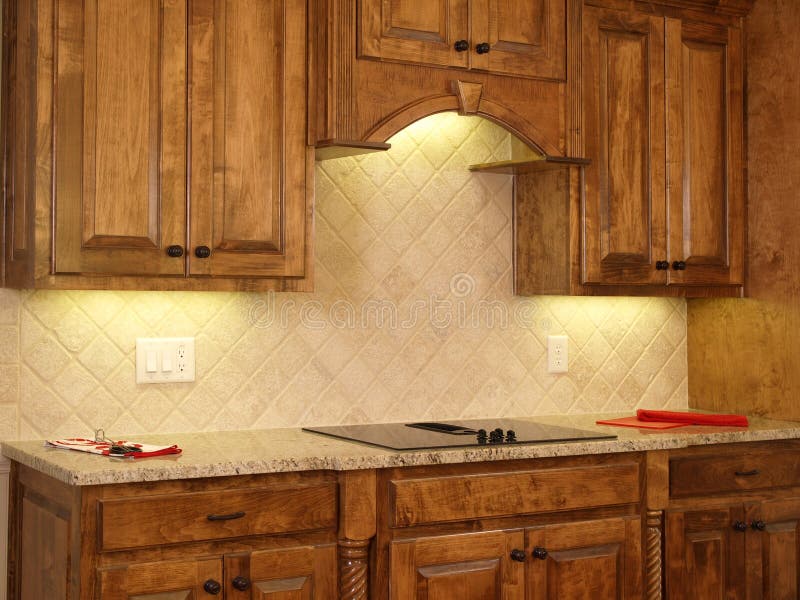 Luxury Model Home with Maple colored Kitchen. Luxury Model Home with Maple colored Kitchen