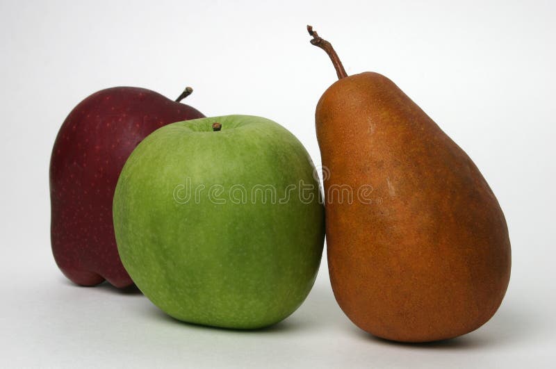 Fruit trio. Fruit trio