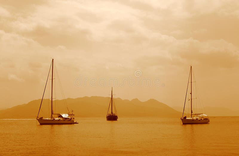 3 sailing boats