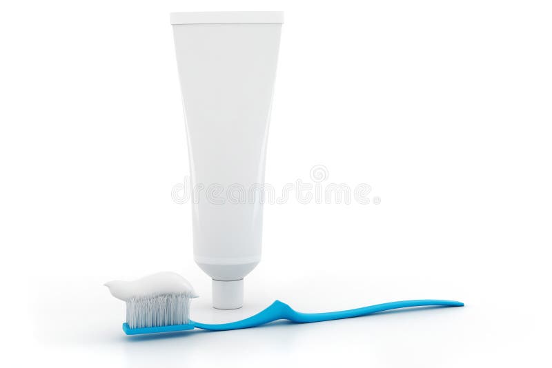 3 toothbrush e pasta de dente ilustração do vetor 3 toothbrush e pasta de dente ilustração do vetor
