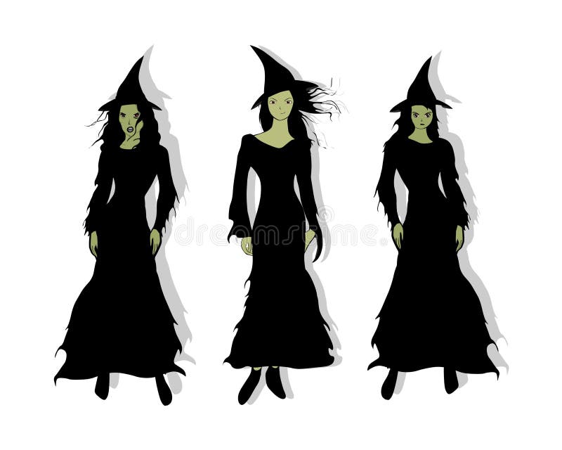 3 Witches stock illustration. Illustration of beautiful - 21364912