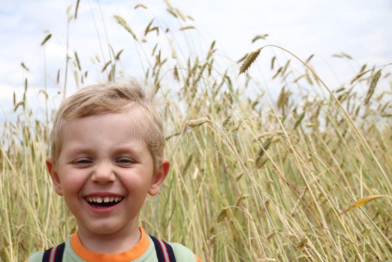 3 years old boy laughing