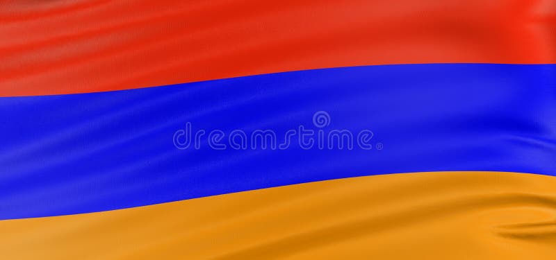 3D Armenian flag